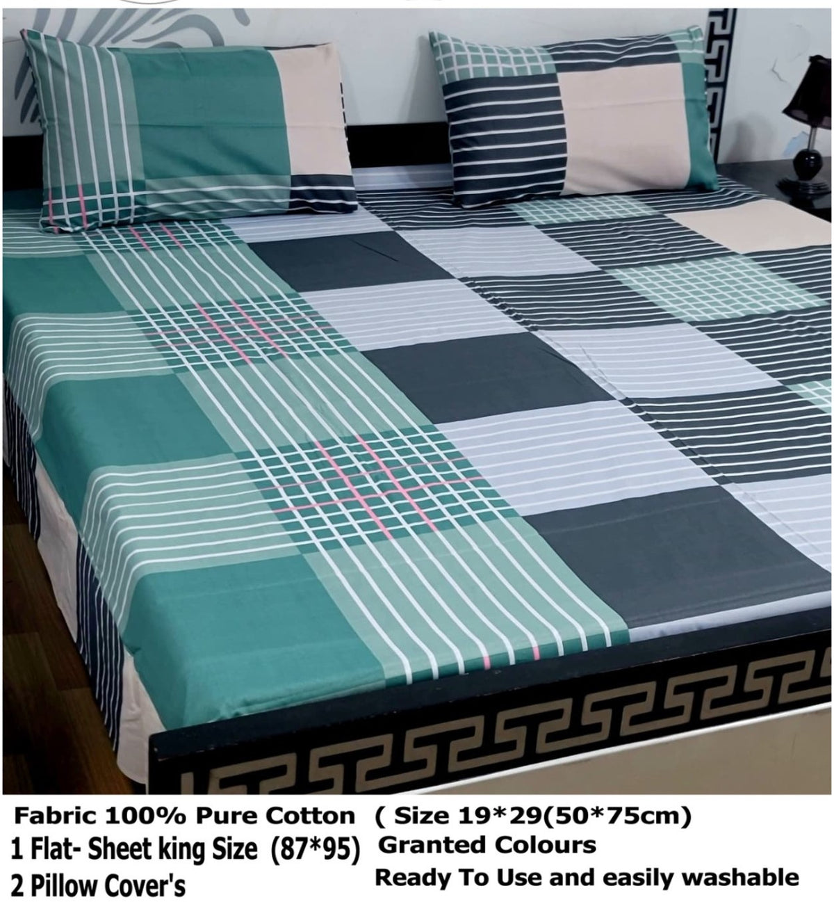 🌼 100% PURE COTTON KING SIZE BEDSHEET 🌼 ✨ Export Quality | Premium Floral Design ✨