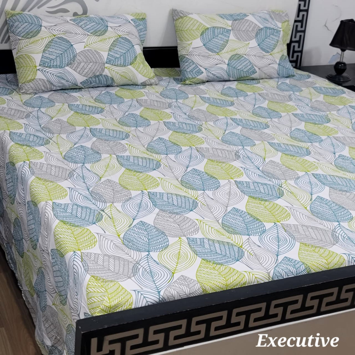 Jumbo Size Export Quality Pure Cotton Bedsheet 3 PC Set | 95ร95 Inch King Size Bedshee