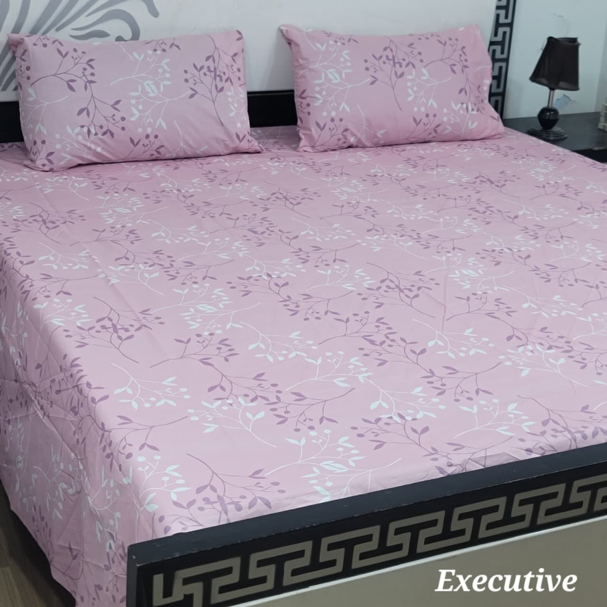 Jumbo Size Export Quality Pure Cotton Bedsheet 3 PC Set | 95ร95 Inch King Size Bedshee