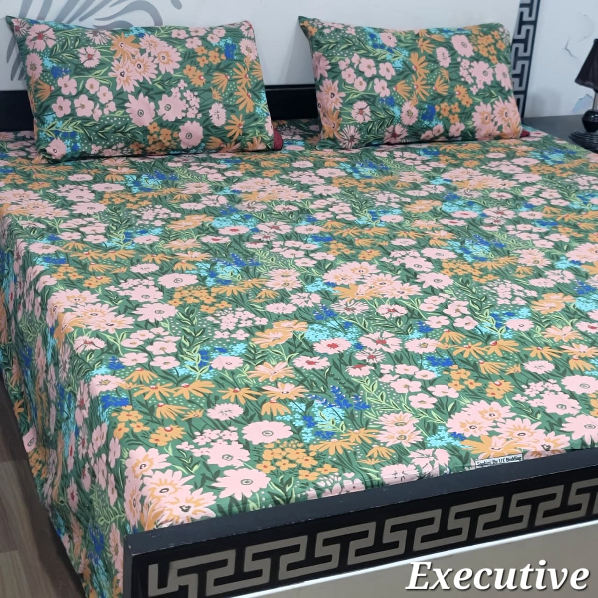 Jumbo Size Export Quality Pure Cotton Bedsheet 3 PC Set | 95ร95 Inch King Size Bedshee