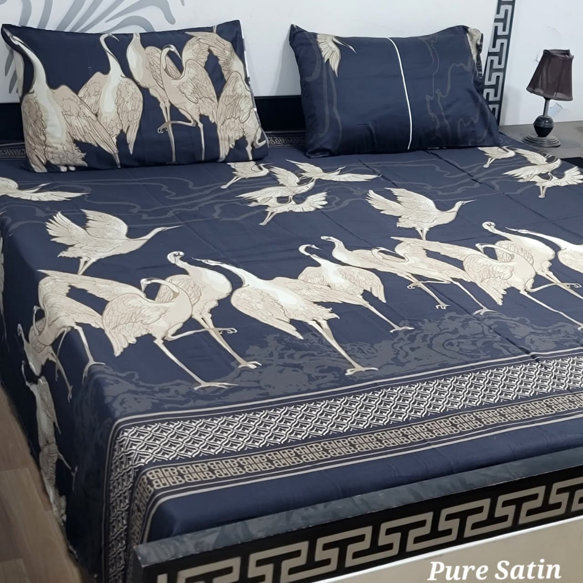 Export Quality 100% Pure Cotton King Size Bedsheet Set | Double Bed Floral Bedsheet with 2 Pillow Covers