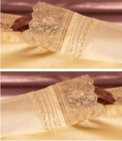 Elegant Lemon Embroidered Ensemble