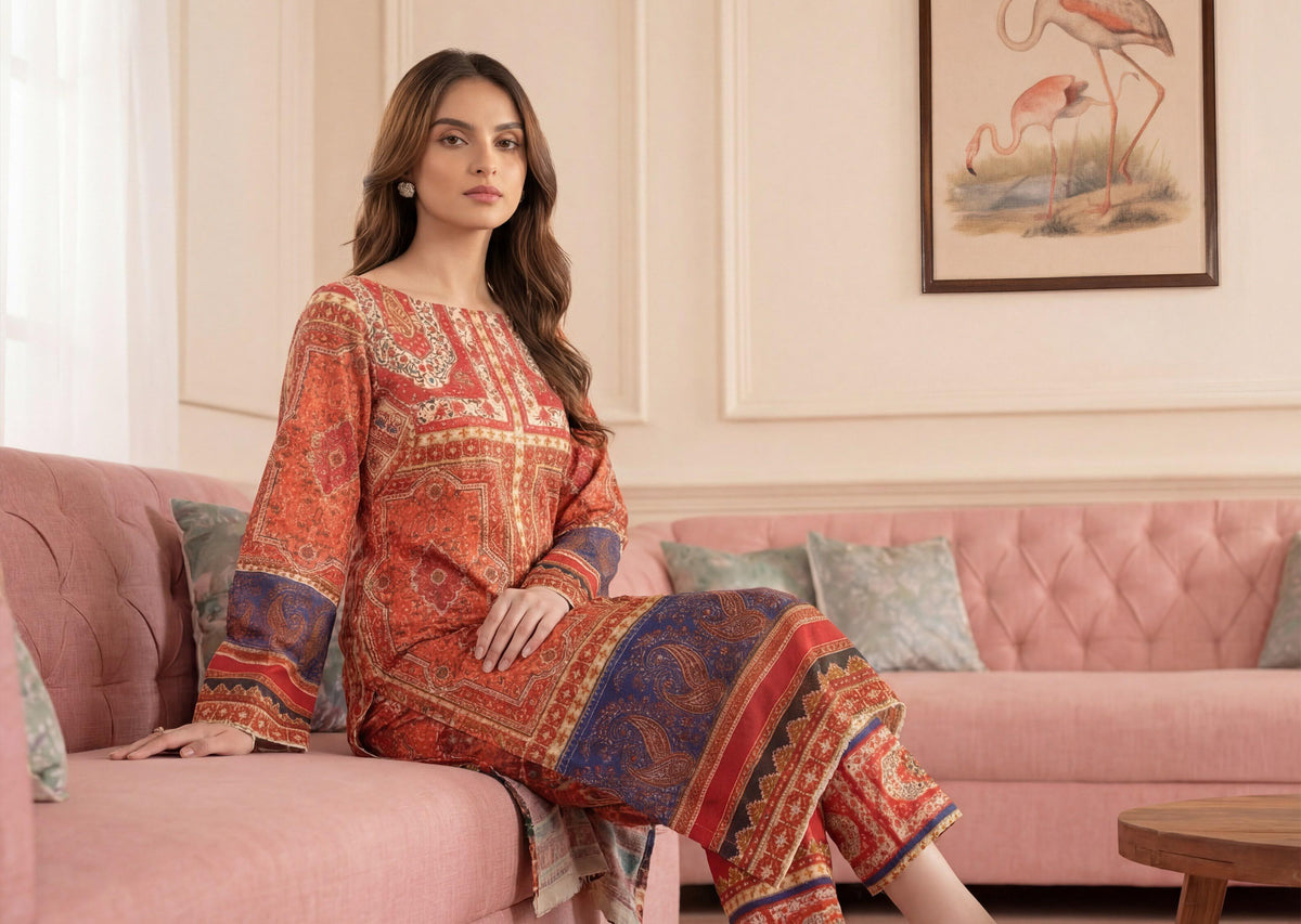 Product Overview: Artistic Opulence Print 2 PCS DIGITAL PRINTED