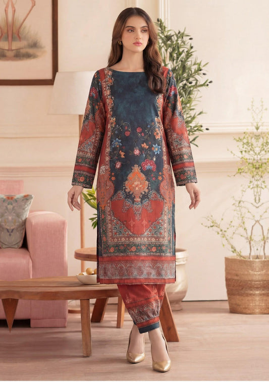 Digital Printed Ethnic Ensemble 2 PCS