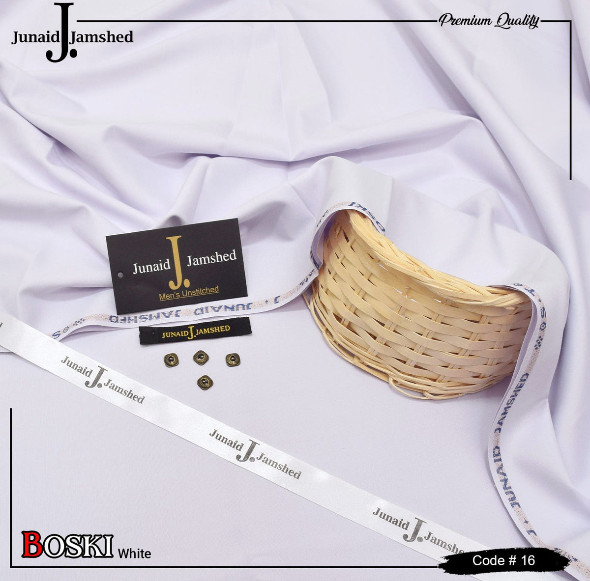 Junaid Jamshed Wash Wear Boski 100% Gurranteed Fabric