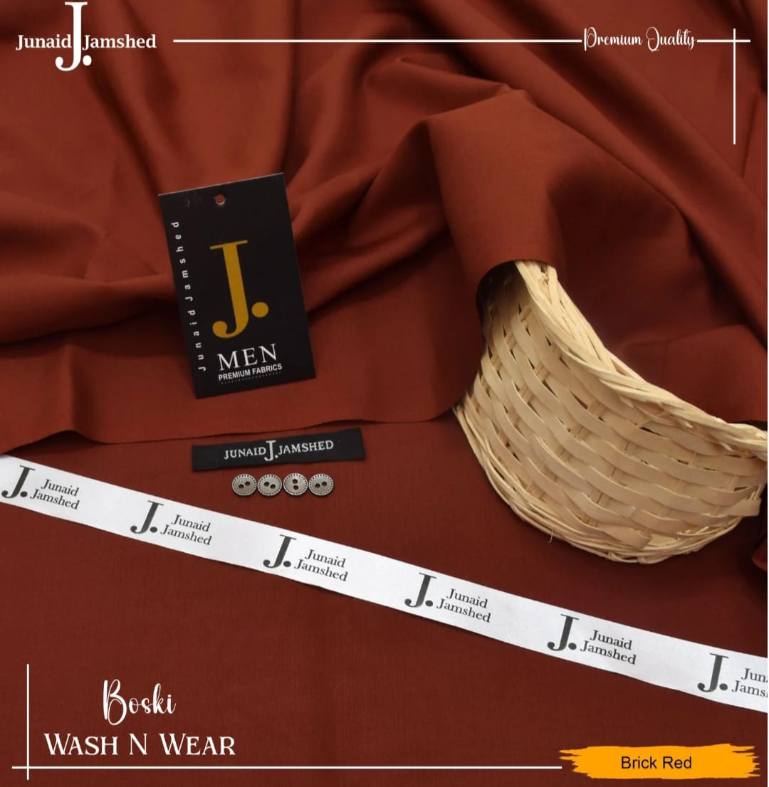 Junaid Jamshed Wash Wear Boski 100% Gurranteed Fabric