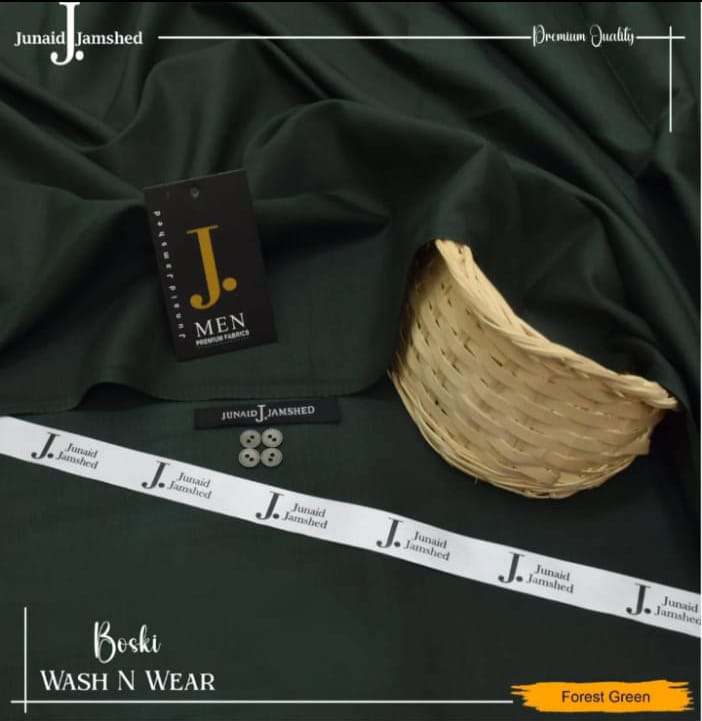 Junaid Jamshed Wash Wear Boski 100% Gurranteed Fabric