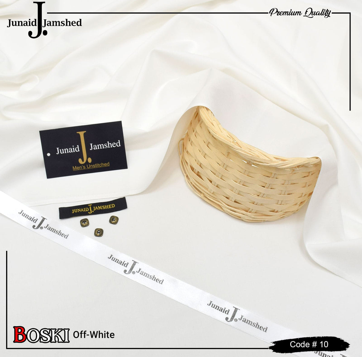 Junaid Jamshed Wash Wear Boski 100% Gurranteed Fabric