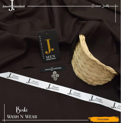 Junaid Jamshed Wash Wear Boski 100% Gurranteed Fabric