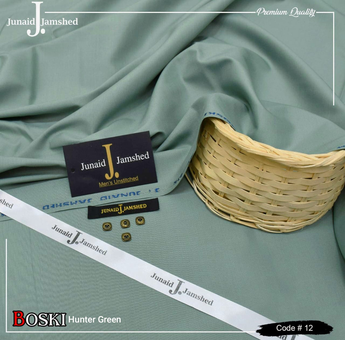 Junaid Jamshed Wash Wear Boski 100% Gurranteed Fabric