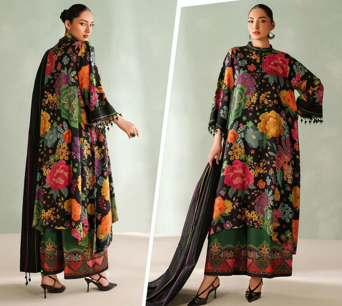 Digital Printed Shirt, Printed Trouser Digital Printed Dupatta – Perfect Trio!