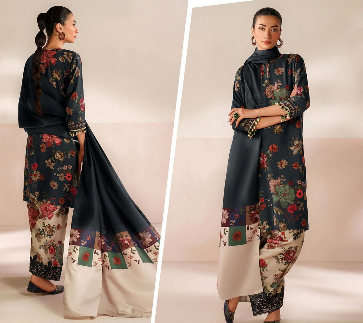 Digital Printed Shirt, Printed Trouser Digital Printed Dupatta – Perfect Trio!
