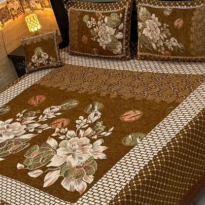 4Pc Velvet Jaquard Bedsheet