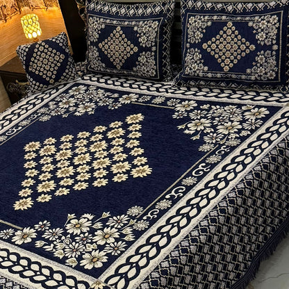 4Pc Velvet Jaquard Bedsheet