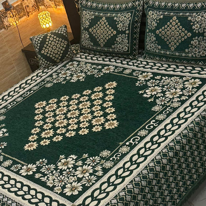 4Pc Velvet Jaquard Bedsheet