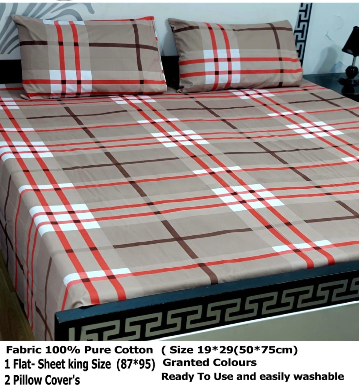 🌼 100% PURE COTTON KING SIZE BEDSHEET 🌼 ✨ Export Quality | Premium Floral Design ✨