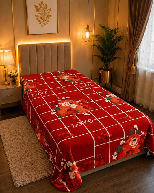 Single Bed AC Blanket/Combol – Soft Fleece Printed Blanket