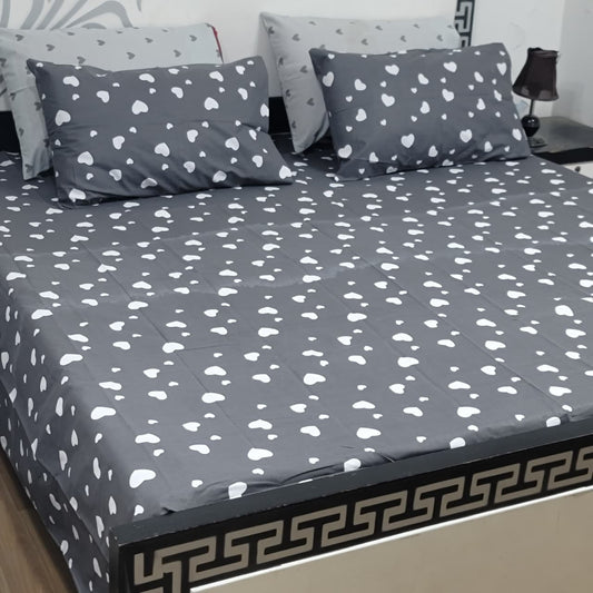 5 Piece King Size Pure Cotton Bedsheet Set – Export Quality
