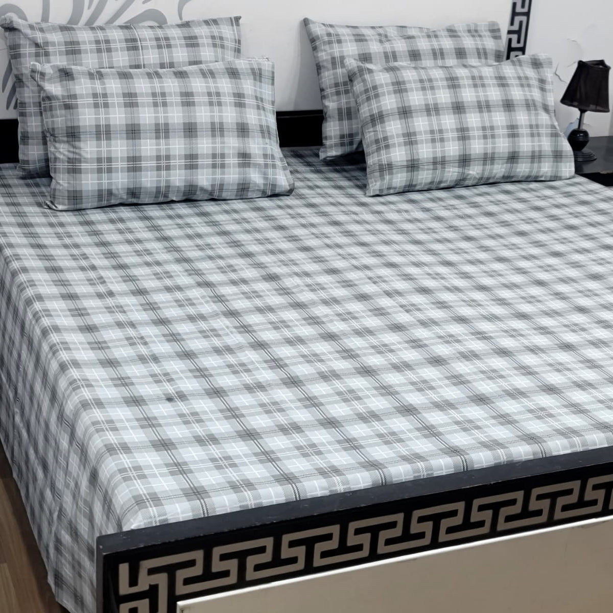 5 Piece King Size Pure Cotton Bedsheet Set – Export Quality