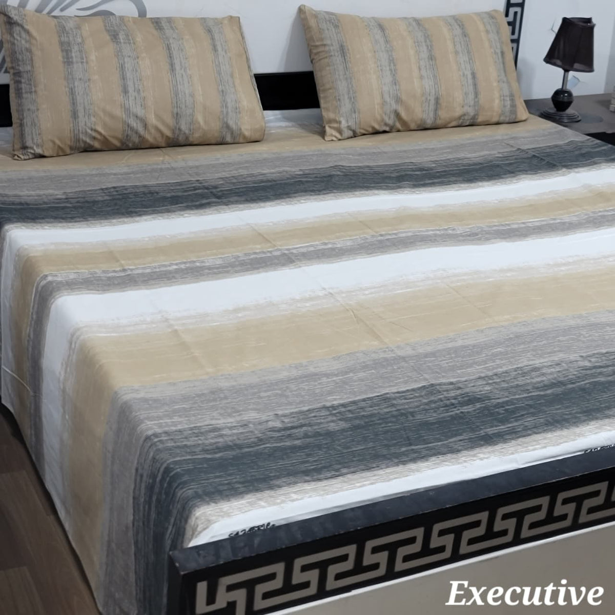 Jumbo Size Export Quality Pure Cotton Bedsheet 3 PC Set | 95×95 Inch King Size Bedshee