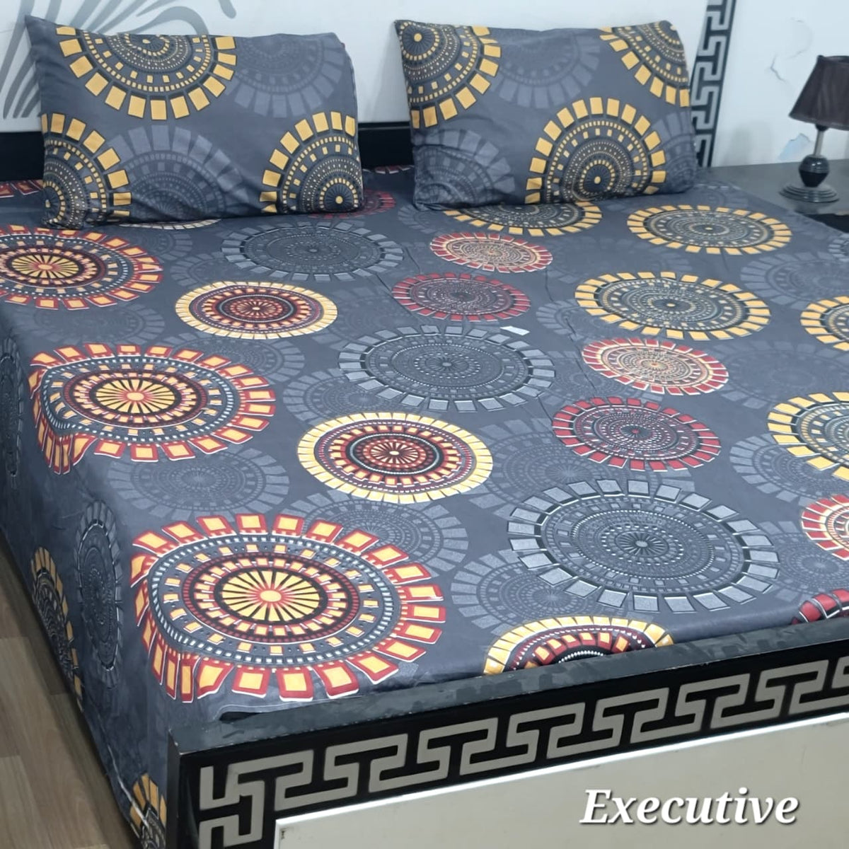 Jumbo Size Export Quality Pure Cotton Bedsheet 3 PC Set | 95×95 Inch King Size Bedshee