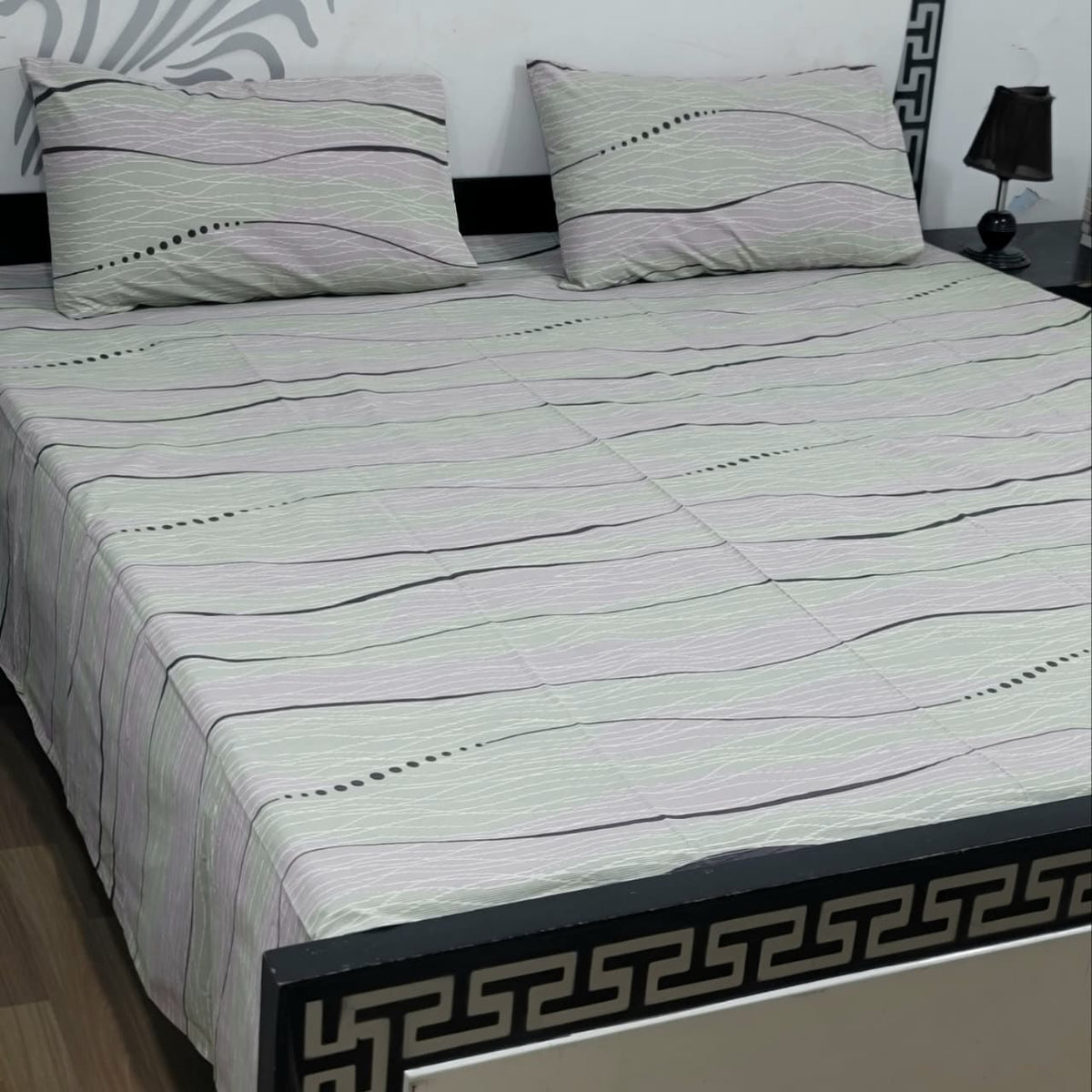 Export Quality 100% Pure Cotton King Size Bedsheet Set | Double Bed Floral Bedsheet with 2 Pillow Covers