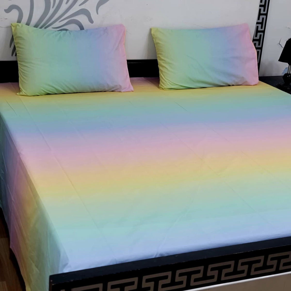 Export Quality 100% Pure Cotton King Size Bedsheet Set | Double Bed Floral Bedsheet with 2 Pillow Covers