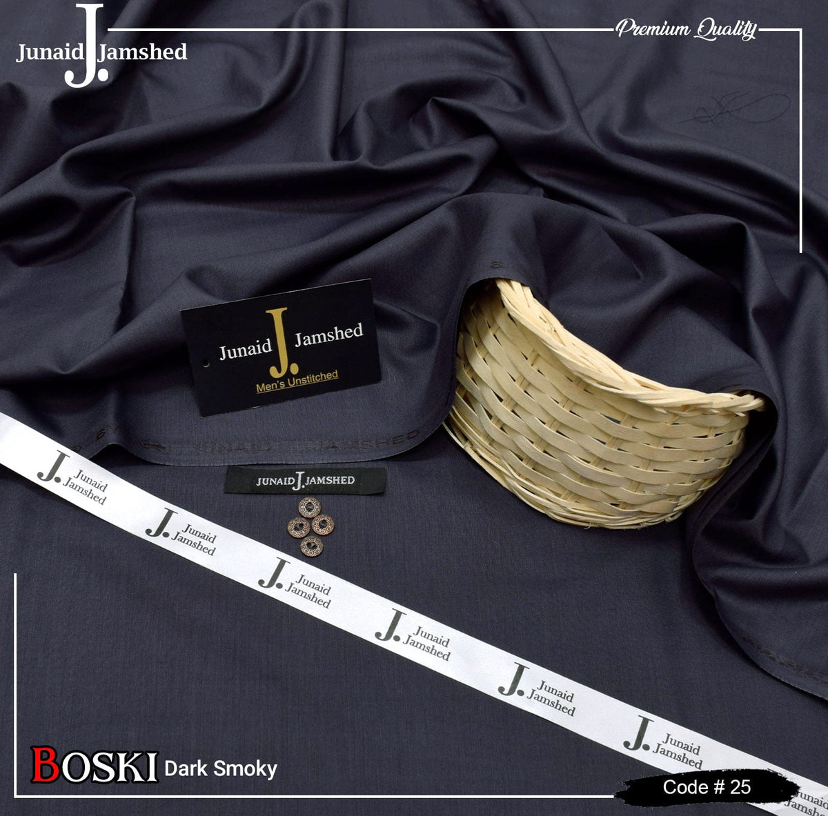 Junaid Jamshed Wash Wear Boski 100% Gurranteed Fabric