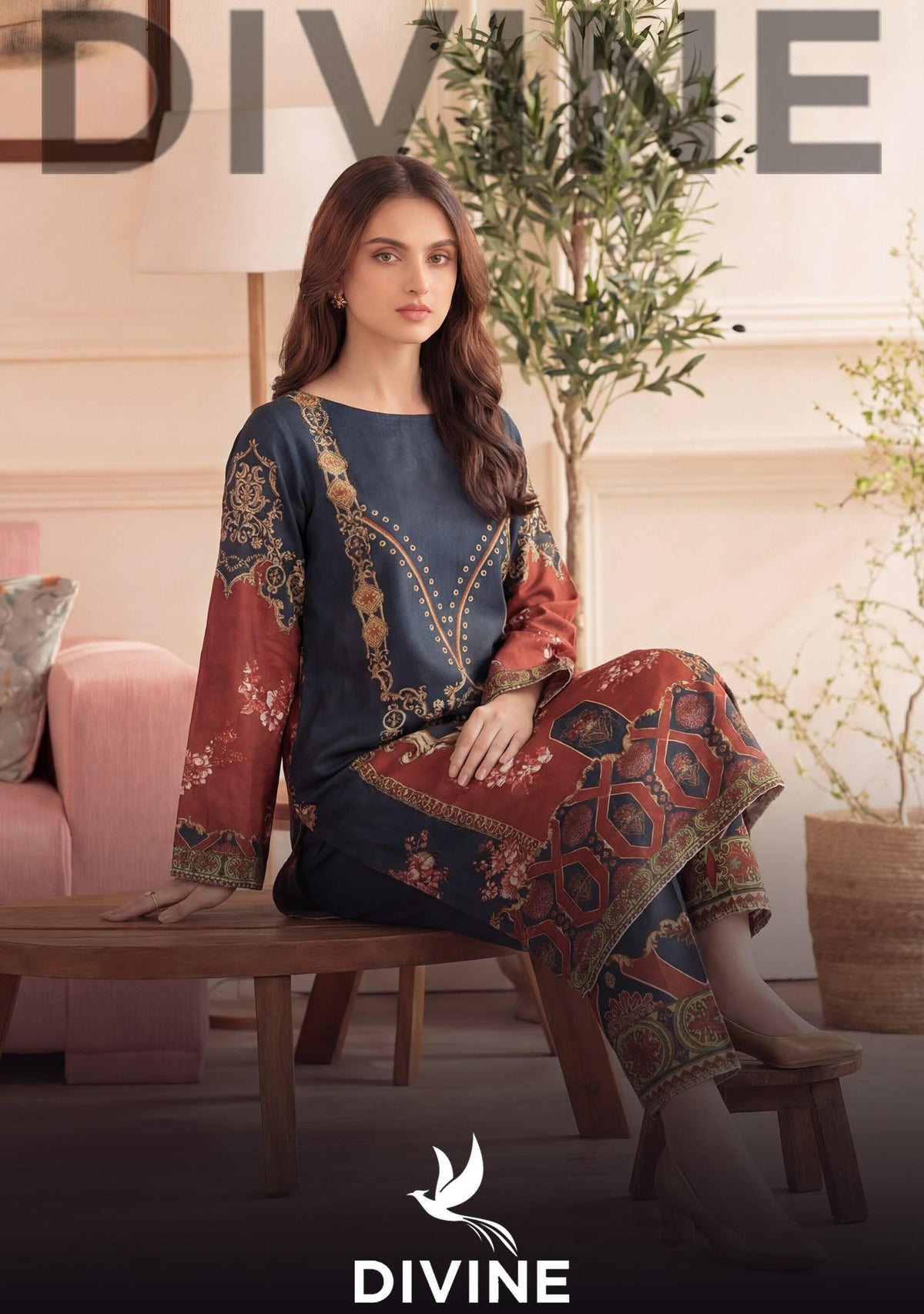 ELARA BY DIVINE 2 PCS DIGITAL PRINTED