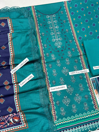 BIN SAEED READY TO WEAR LAWN DUPATTA