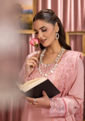 Rose Blush Embroidered Ensemble