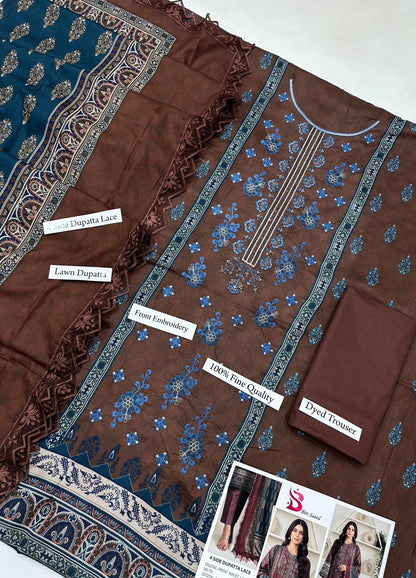 BIN SAEED READY TO WEAR LAWN DUPATTA
