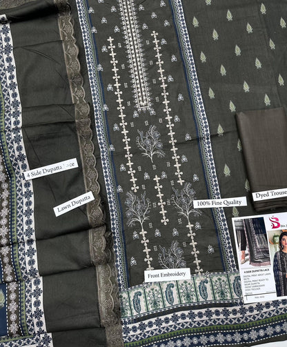 BIN SAEED READY TO WEAR LAWN DUPATTA