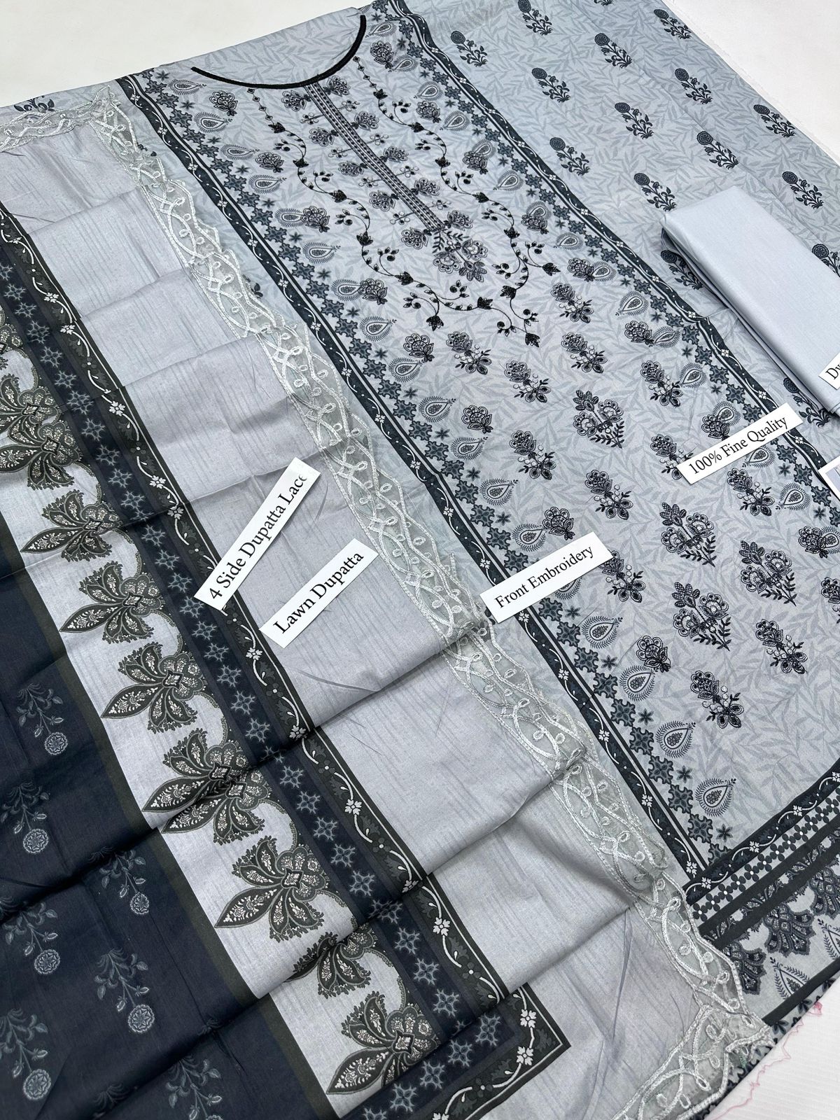 BIN SAEED READY TO WEAR LAWN DUPATTA