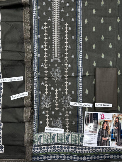 BIN SAEED READY TO WEAR LAWN DUPATTA