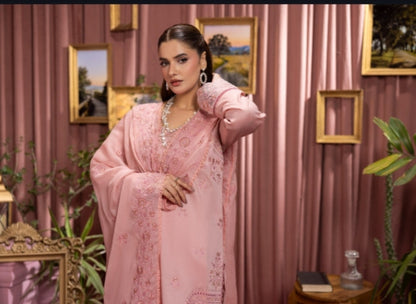 Rose Blush Embroidered Ensemble